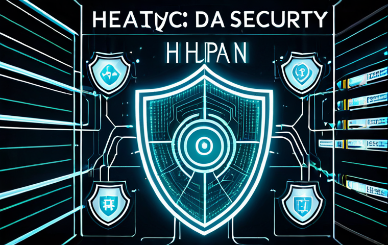 헬스케어 데이터 플랫폼 비교 분석 - Data Security Visualization**
"A futuristic, abstract representation of healthcare data security, f...