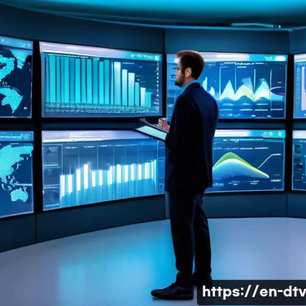 의료 데이터 공유의 이점과 도전 과제 - **Prompt:** A visually stunning, panoramic view of a state-of-the-art public health intelligence cen...